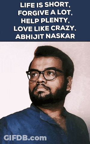 Man With Glasses Life Is Short Forgive A Lot Help Plenty Love Like Crazy Abhijit Naskar GIF