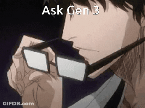 Man With Glasses Looking Down Saying Ask Gen 3 GIF