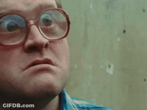 Man With Glasses Making Face GIF
