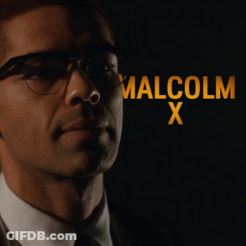 Man With Glasses Malcolm X GIF