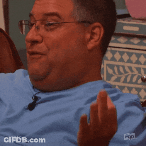 Man With Glasses Manifesting Our Path To Victory GIF