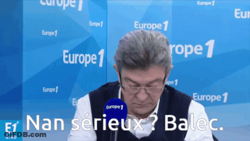 Man With Glasses Microphone Says Nan Sérieux Balec GIF