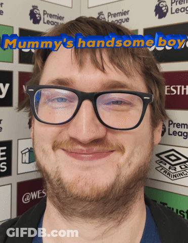 Man With Glasses Mummy's Handsome Boy GIF