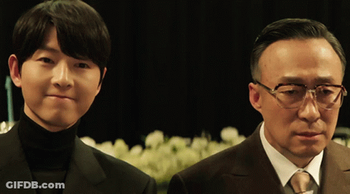 Man With Glasses Next To Another Man GIF