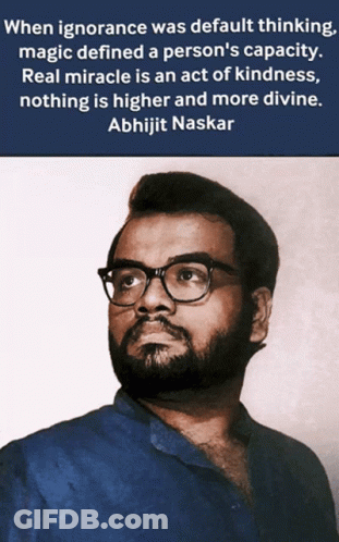 Man With Glasses Quote Abhijit Naskar GIF