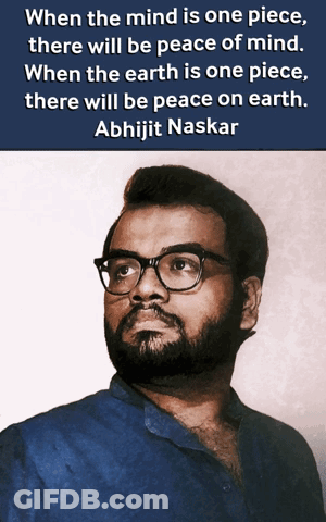 Man With Glasses Quote By Abhijit Naskar GIF