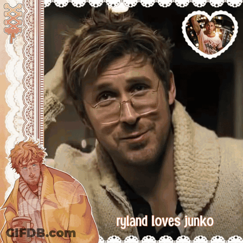 Man With Glasses Ryland Loves Junko GIF