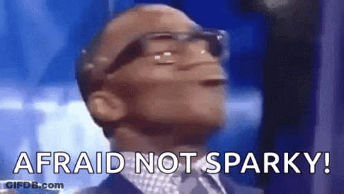 Man With Glasses Saying Afraid Not Sparky GIF
