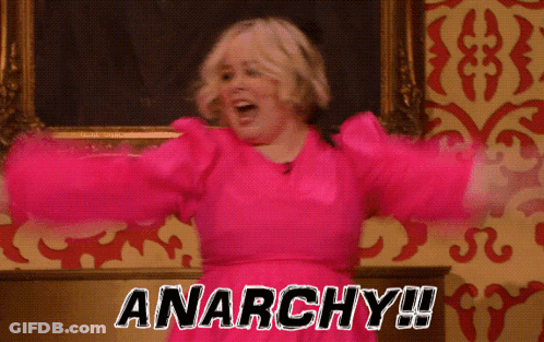 Man With Glasses Saying Anarchy GIF