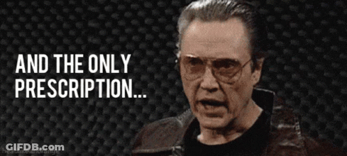 Man With Glasses Saying And The Only Prescription GIF