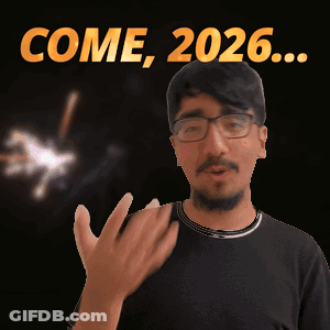 Man With Glasses Saying Come 2026 GIF