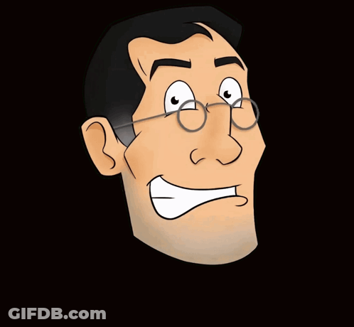 Man With Glasses Saying Eeeeeeeeeeeeeeeee GIF