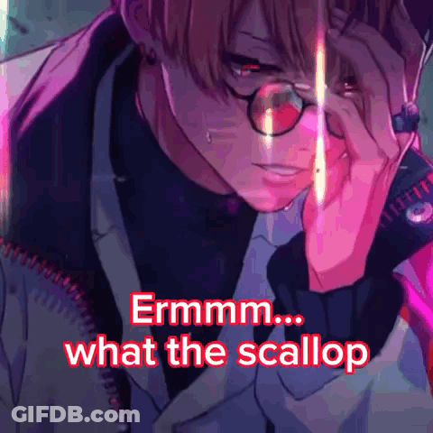 Man With Glasses Saying Ermm What The Scallop GIF