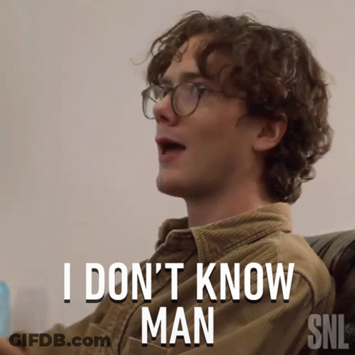 Man With Glasses Saying I Don't Know GIF