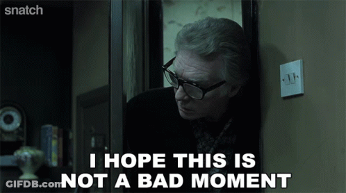 Man With Glasses Saying I Hope This Is Not A Bad Moment GIF