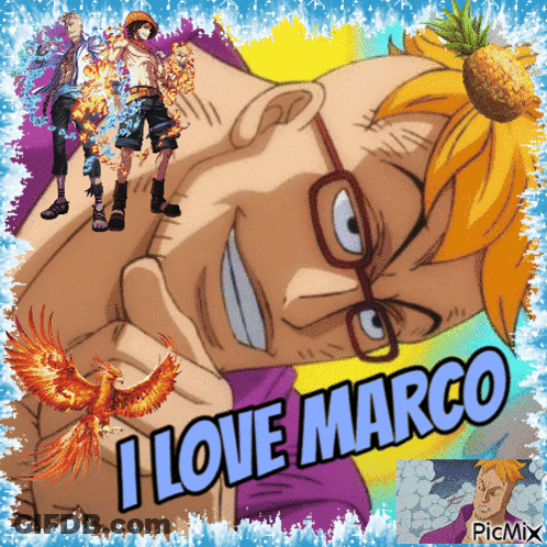 Man With Glasses Saying I Love Marco GIF