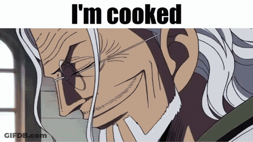 Man With Glasses Saying I'm Cooked GIF
