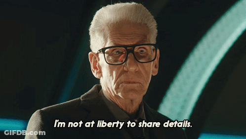 Man With Glasses Saying I'm Not At Liberty To Share Details GIF