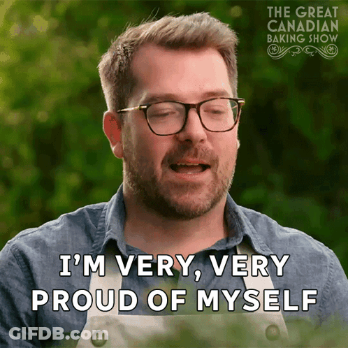 Man With Glasses Saying I'm Proud GIF