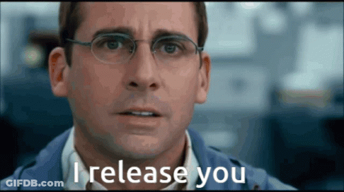 Man With Glasses Saying I Release You GIF