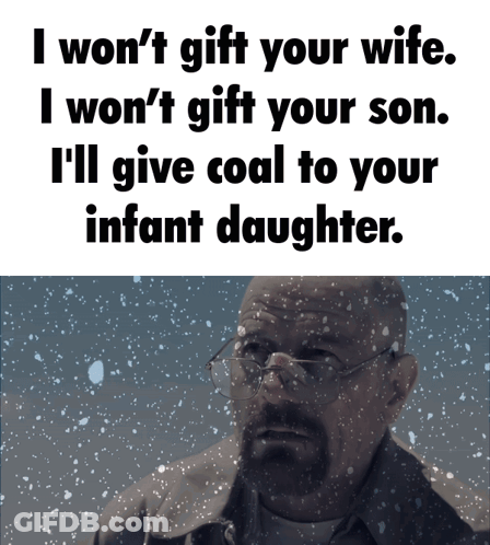 Man With Glasses Saying I Won't Gift Your Wife Or Son GIF