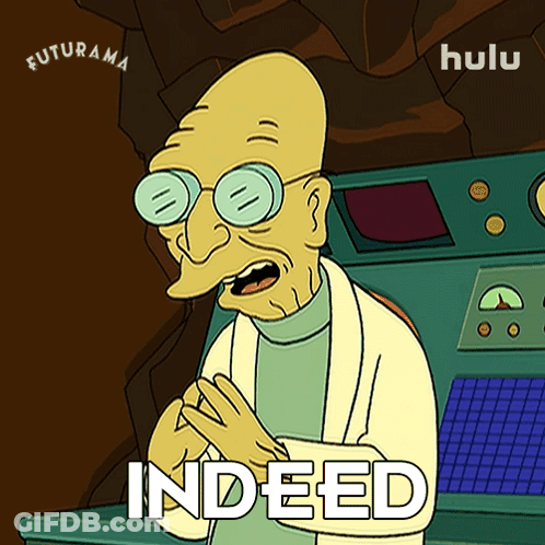 Man With Glasses Saying Indeed GIF
