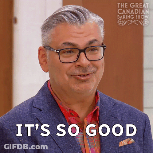 Man With Glasses Saying It's So Good GIF