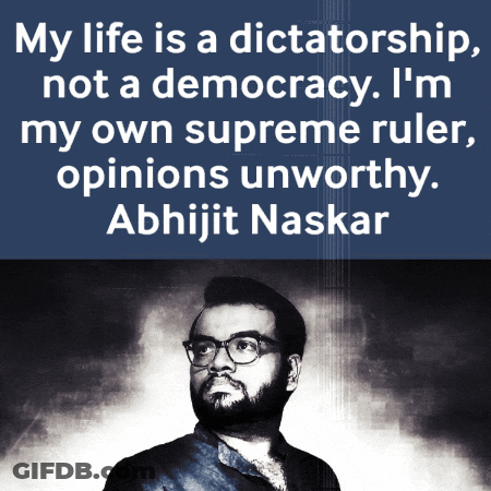 Man With Glasses Saying My Life Is A Dictatorship Not A Democracy GIF