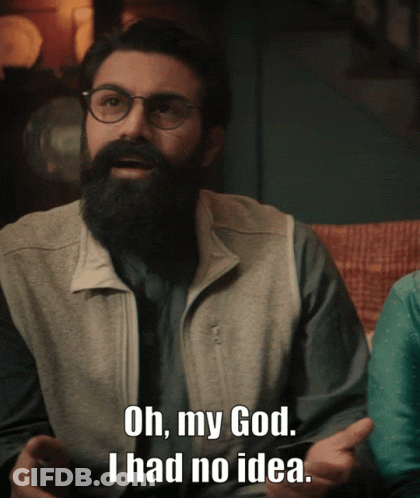 Man With Glasses Saying Oh My God I Had No Idea GIF