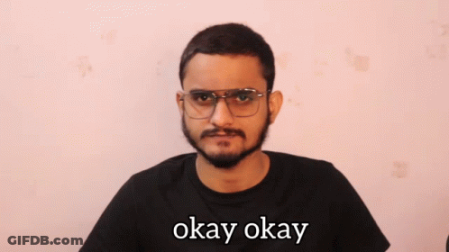 Man With Glasses Saying Okay Okay GIF