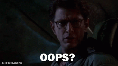 Man With Glasses Saying Oops GIF