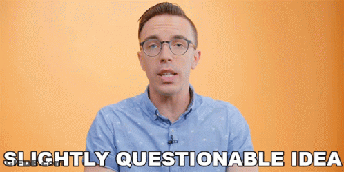 Man With Glasses Saying Questionable Idea GIF