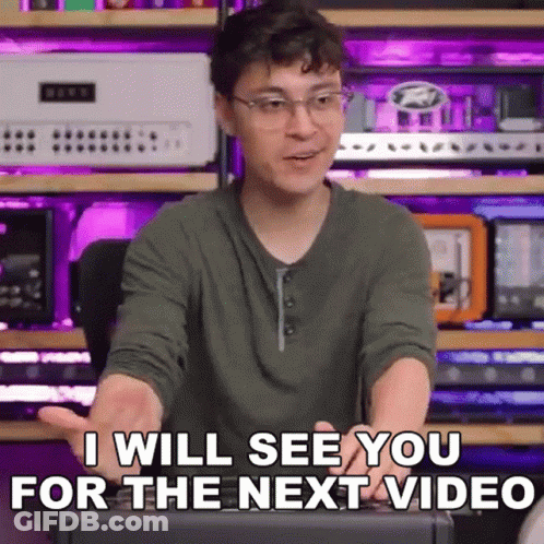 Man With Glasses Saying See You Next Video GIF