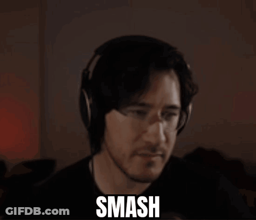 Man With Glasses Saying Smash GIF