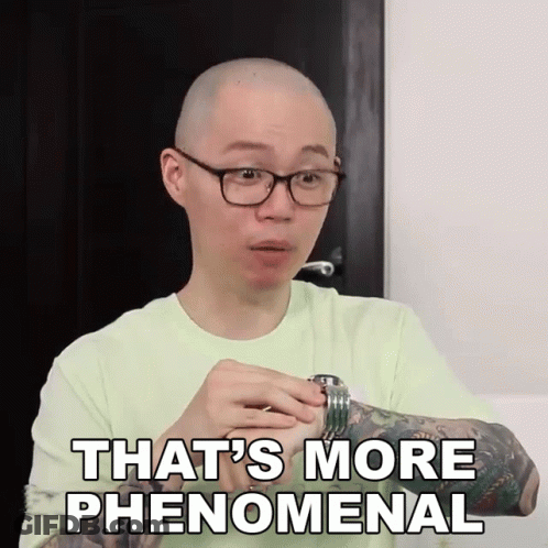 Man With Glasses Saying That's More Phenomenal Fork GIF