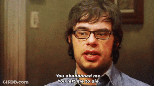 Man With Glasses Saying You Abandoned Me GIF