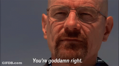Man With Glasses Saying You're Goddamn Right GIF