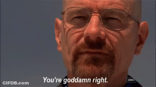 Man With Glasses Saying You're Goddamn Right GIF