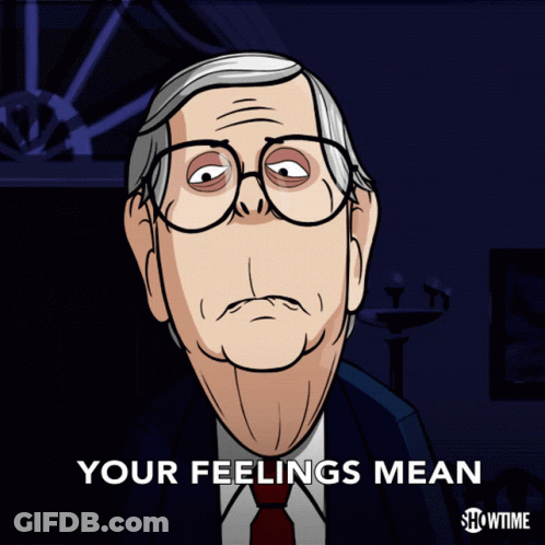 Man With Glasses Saying Your Feelings Mean GIF