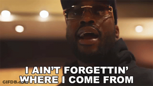 Man With Glasses Says I Ain't Forgettin Where I Come From GIF