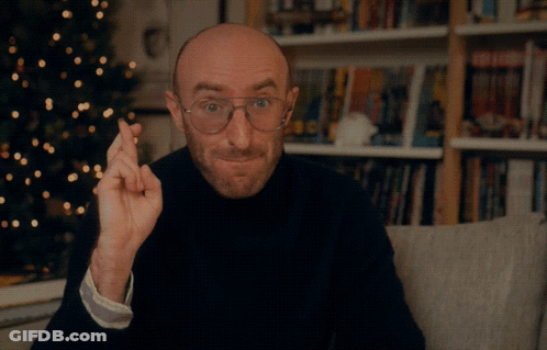 Man With Glasses Says I Can Hope GIF