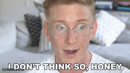 Man With Glasses Says I Don't Think So Honey GIF