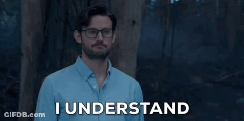 Man With Glasses Says I Understand GIF