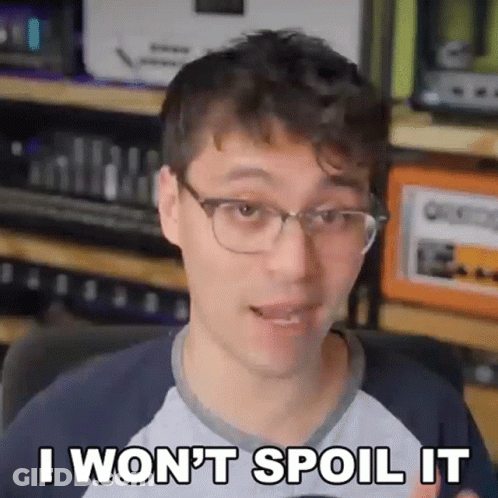 Man With Glasses Says I Won't Spoil It GIF