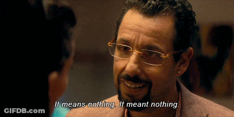 Man With Glasses Says It Means Nothing GIF