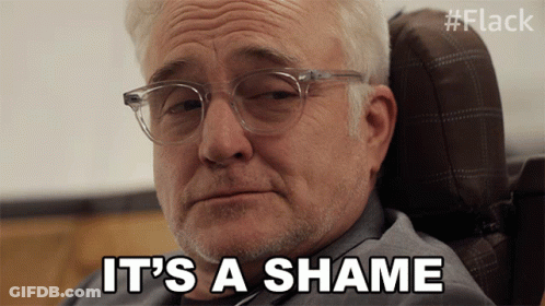 Man With Glasses Says It's A Shame GIF