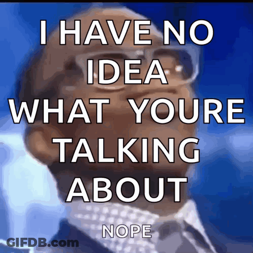 Man With Glasses Says No Idea GIF