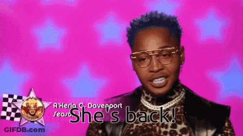 Man With Glasses Says She S Back GIF