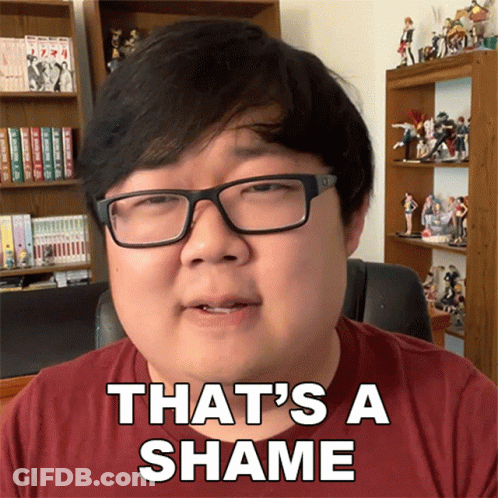 Man With Glasses Says That's A Shame GIF