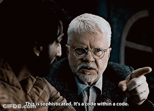 Man With Glasses Says This Is Sophisticated It's A Code Within A Code GIF